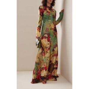 Zimmermann wonderland bias silk maxi dress US4